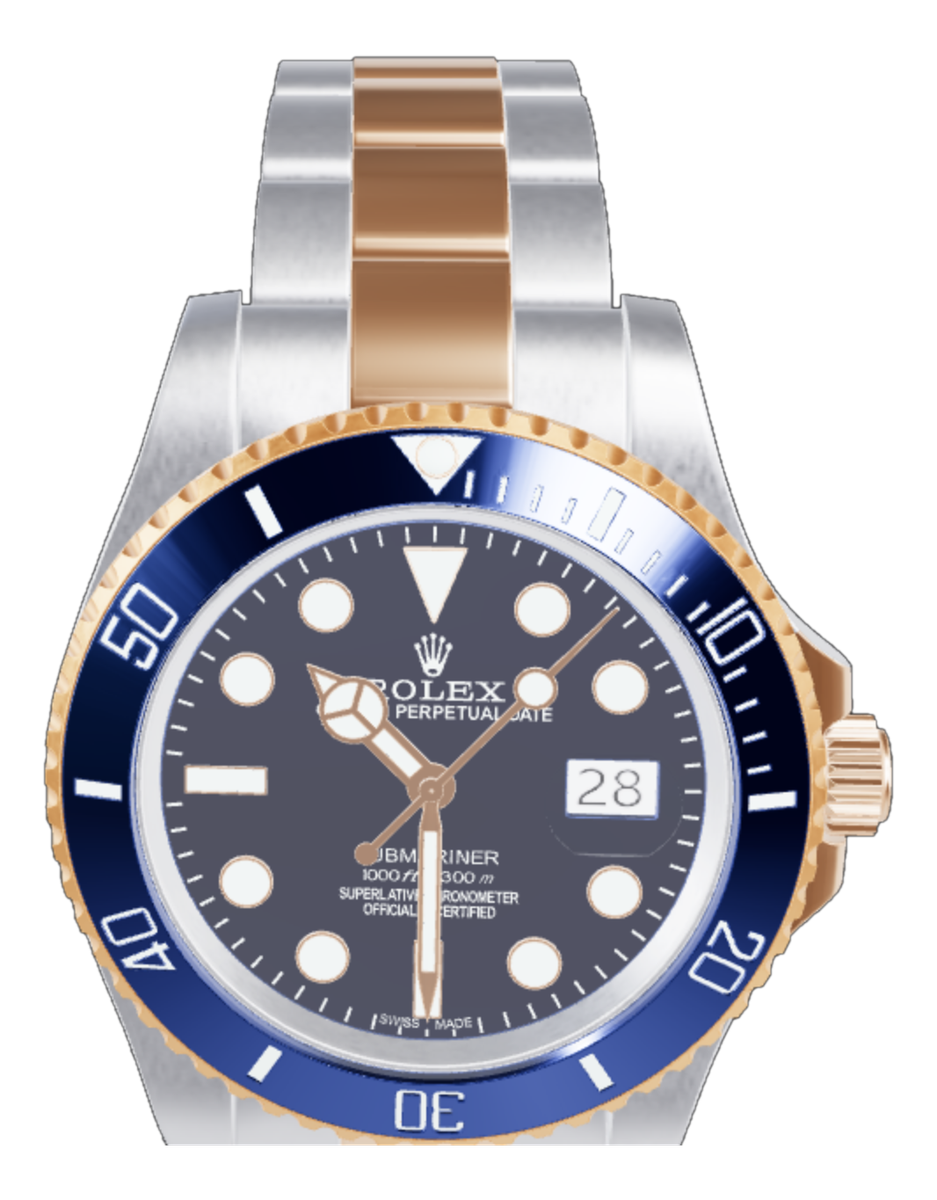Rolex Submariner blue two-tone